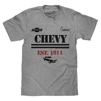 Мужская футболка TEE LUV Chevrolet Camaro, серая