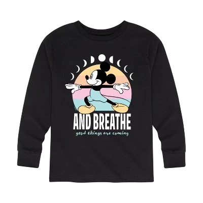 Футболка для мальчиков Disney Mickey And Breathe, черная
