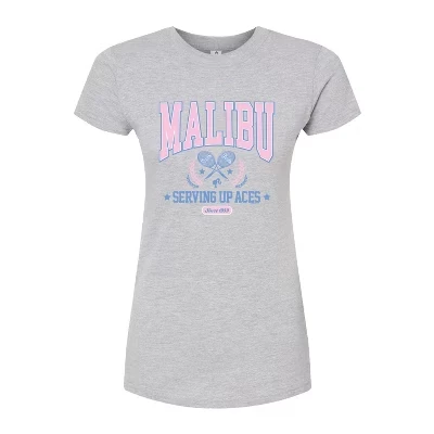 Женская приталенная футболка с графическим рисунком Malibu Varsity