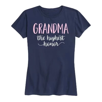 Женская футболка с коротким рукавом Grandma The Highest Honor с графическим рисунком