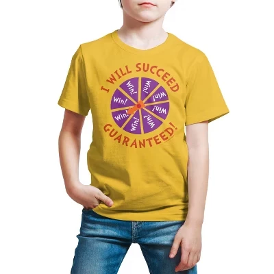 Детская футболка Dr. Seuss I Will Succeed, желтая