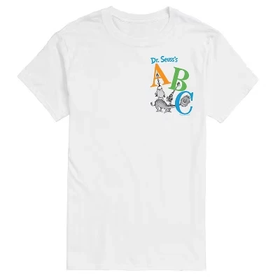 Мужская футболка Dr. Seuss ABC Book Cover, белая