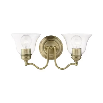 Бра Livex Lighting Moreland на 2 лампы, античная латунь