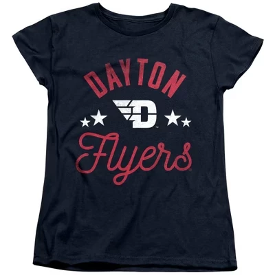 Женская футболка University Of Dayton Flyers синего цвета