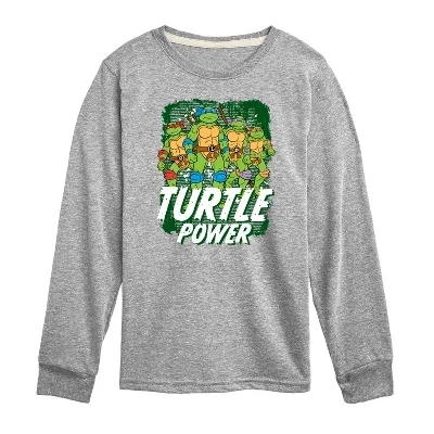 Футболка с длинным рукавом Turtle Power с графическим рисунком athletic heather