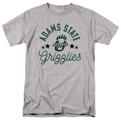 Мужская футболка Adams State Grizzlies, серый меланж