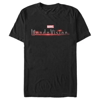 Мужская футболка Marvel WandaVision Logo, черная