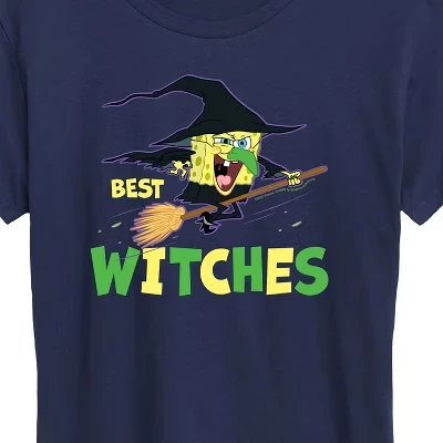 Женская футболка Best Witches с коротким рукавом и рисунком heather blue