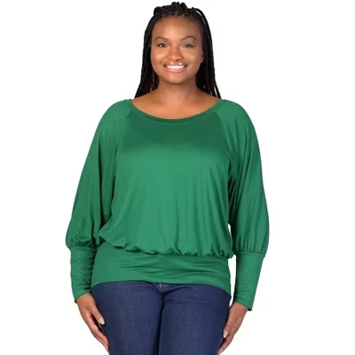Женский топ 24seven Comfort Apparel, зеленый