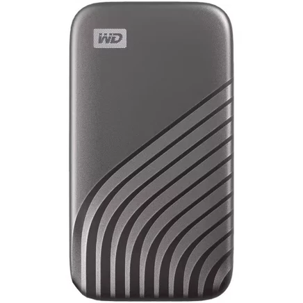 WD My Passport WDBAGF0010BGY-Портативный твердотельный накопитель WESN емкостью 1 ТБ - Внешний - Серого цвета - USB 3.2 (Gen 2) Type C