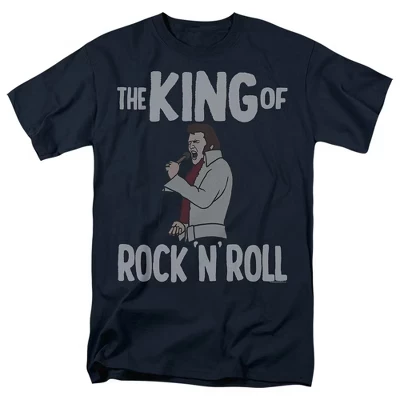 Мужская футболка Elvis King of Rock N Roll синего цвета