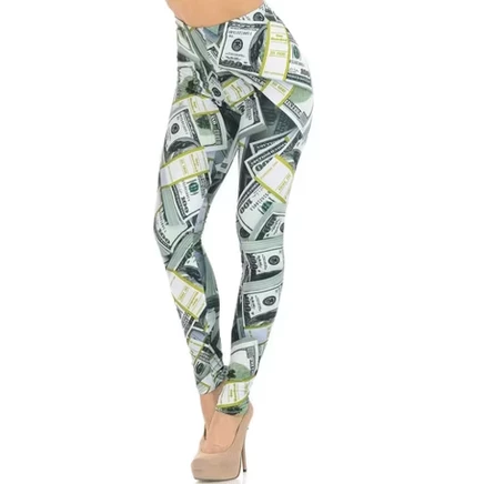 Женские леггинсы Only Leggings Cash Money, зеленые