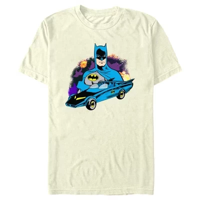 Мужская футболка DC Comics Batman Batmobile, бежевая