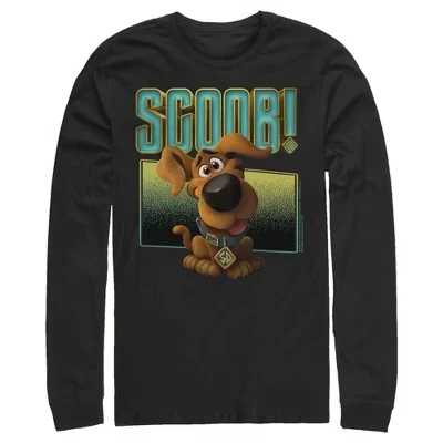 Мужской лонгслив Scooby-Doo «Щенок», черный