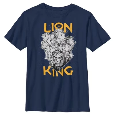 Мужская футболка Lion King Animal Kingdom Crew для мальчиков, синяя