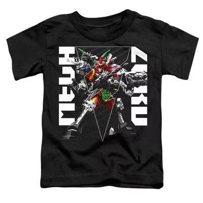 Футболка для маленьких мальчиков : Dino Fury Mega Zord, черная