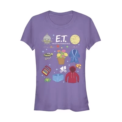Женская футболка E.T. «Реквизит фильма», фиолетовая