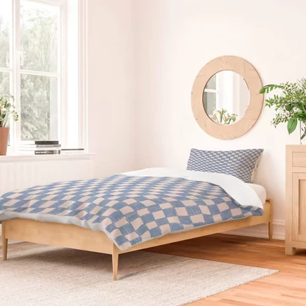 Комплект Deny Designs Alice Check, двуспальный, синий