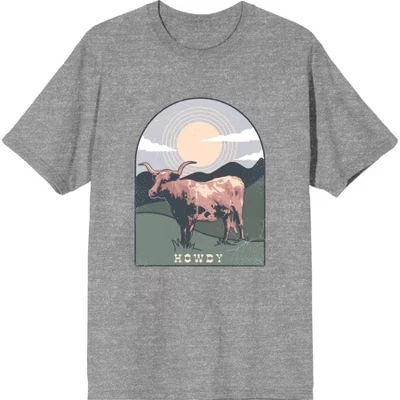 Короткая футболка Sleee с круглым вырезом от Western Howdy Cow для взрослых