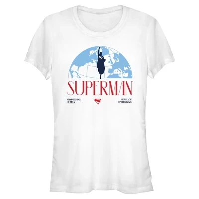Женская футболка DC Comics Superman Kryptonian Human, белая