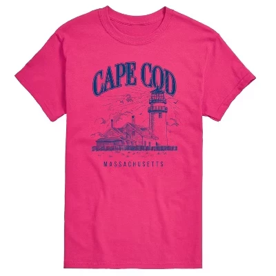 Мужская футболка Cape Cod с коротким рукавом и рисунком пурпурного цвета