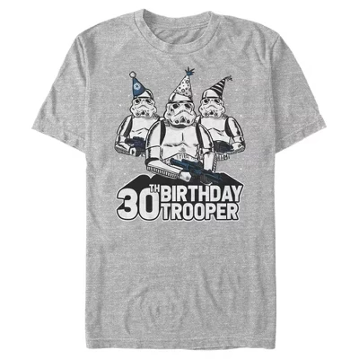 Мужские шляпы штурмовика для вечеринки Trio 30th Birthday Trooper, футболка athletic heather