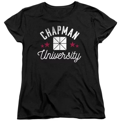 Женская футболка Chapman University Panthers черного цвета