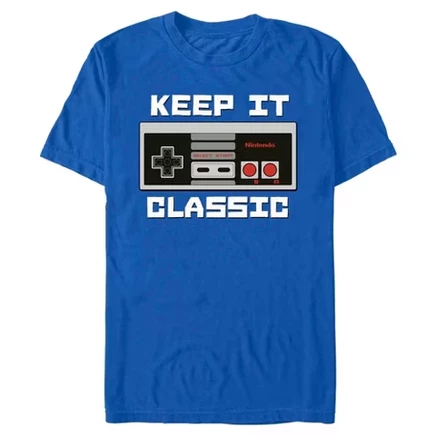 Мужская футболка NES Classic Controller королевского синего цвета