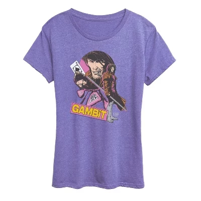 Женская футболка Gambit Ragin Cajun с коротким рукавом и рисунком heather periwinkle