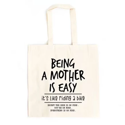Сумка-шопер City Creek Prints «Being A Mother Is Easy»