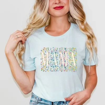 Футболка с коротким рукавом Mama Pressed Flowers
