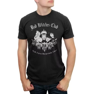 Мужская футболка Disney Bad Witches Club, черная