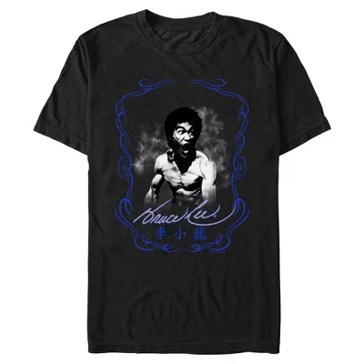 Мужская футболка Bruce Lee Portrait Frame, черная