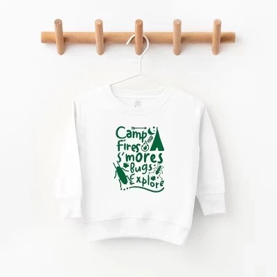 Детский свитшот The Juniper Shop «У костра», белый