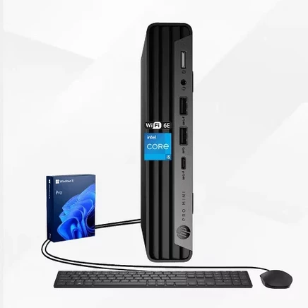 Настольный компьютер HP ProDesk 400 G9 Business Mini, процессор Intel Core i5-14500T, 32 ГБ оперативной памяти DDR5, 1 ТБ SSD PCIe, Wi-Fi 6, Windows 11 Pro, Черный