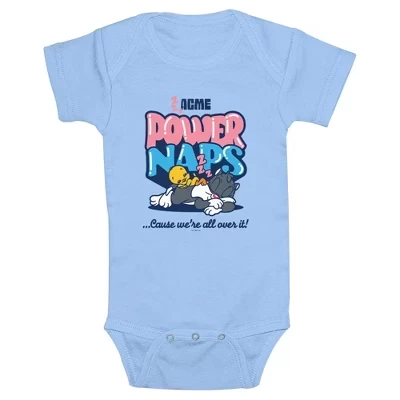 Детское боди Tweety и Sylvester Power Naps светло-голубого цвета