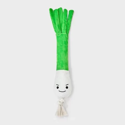 Игрушка для собак Boots & Barkley Green Onion Jiggler плюшевая