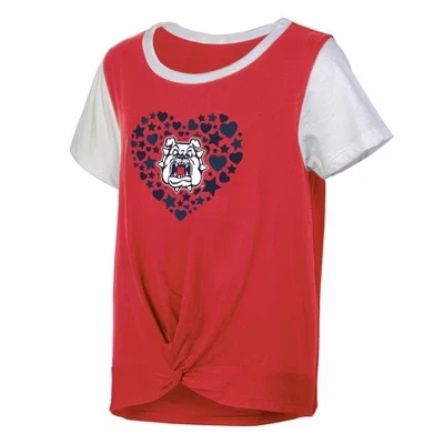 Футболка для девочек NCAA Fresno State Bulldogs, белая