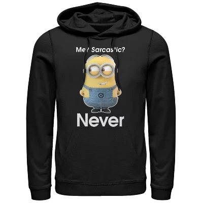 Мужское худи Despicable Me «Я? Саркастичный?», черное
