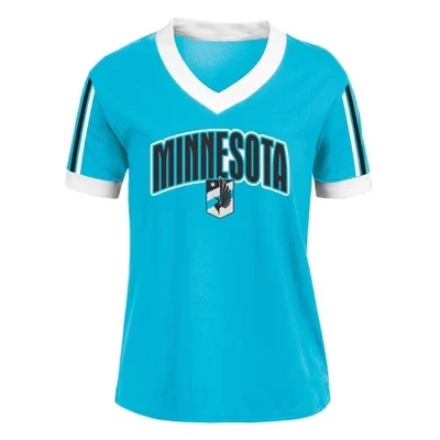 Женская футболка MLS Minnesota United FC с V-вырезом