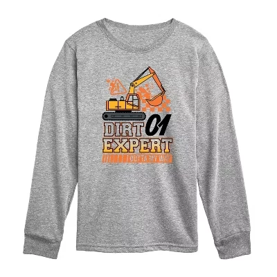 Dirt Expert Jersey Long Sleeve Graphic T-Shirt athletic heather