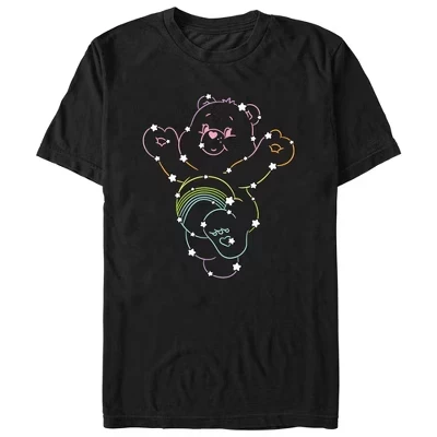 Мужская футболка Care Bears Cheer Bear, черная
