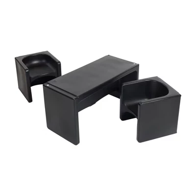 Игровой набор Tri-Me Table and Cube Chair, Многофункциональная мебель, черный, 3 предмета