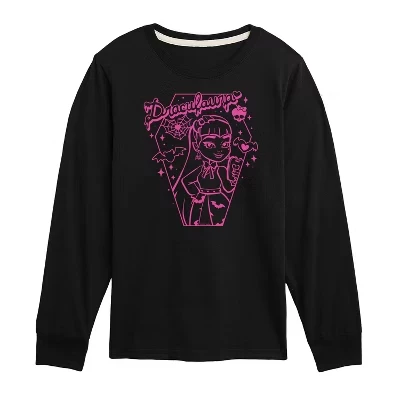 Футболка для мальчиков Monster High Дракулаура, черная
