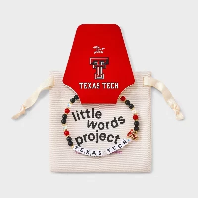 Браслет Little Words Project Texas Tech, красно-черный