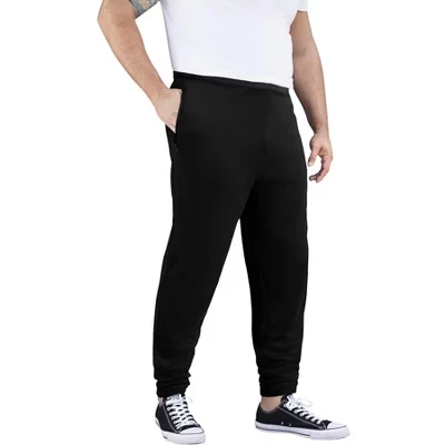 Мужские джоггеры KINGSIZE Jersey с молниями, черные