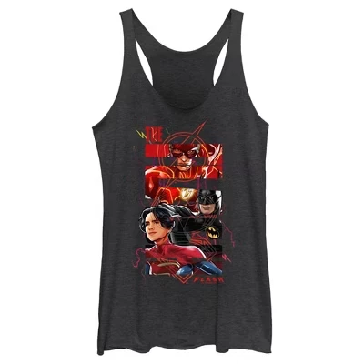 Женская майка с логотипом супергероев из серии The Flash comics Racerback