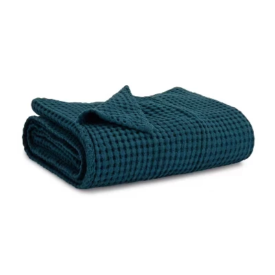 Детский вафельный плед Comfy Cubs 102×102 см, морской