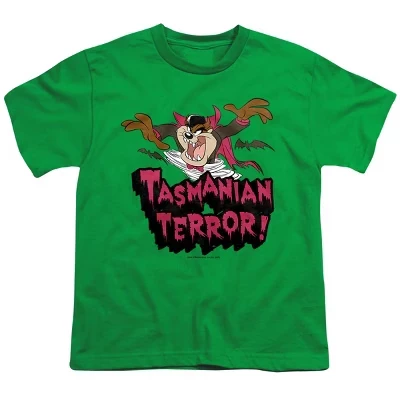 Футболка для мальчиков Looney Tunes Taz Terror, зеленая