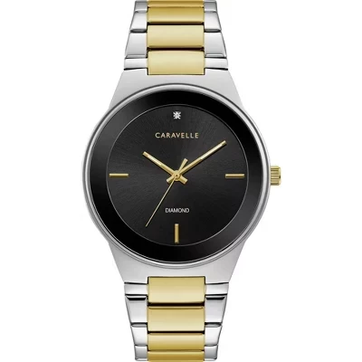 Мужские часы Caravelle by Bulova Modern, сталь, с бриллиантом